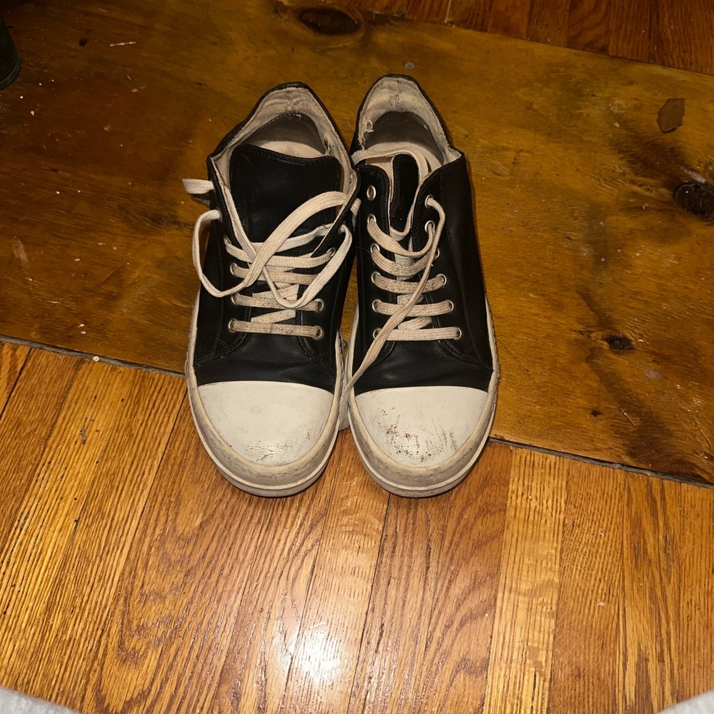 Rick Owen’s Black and White Sneakers